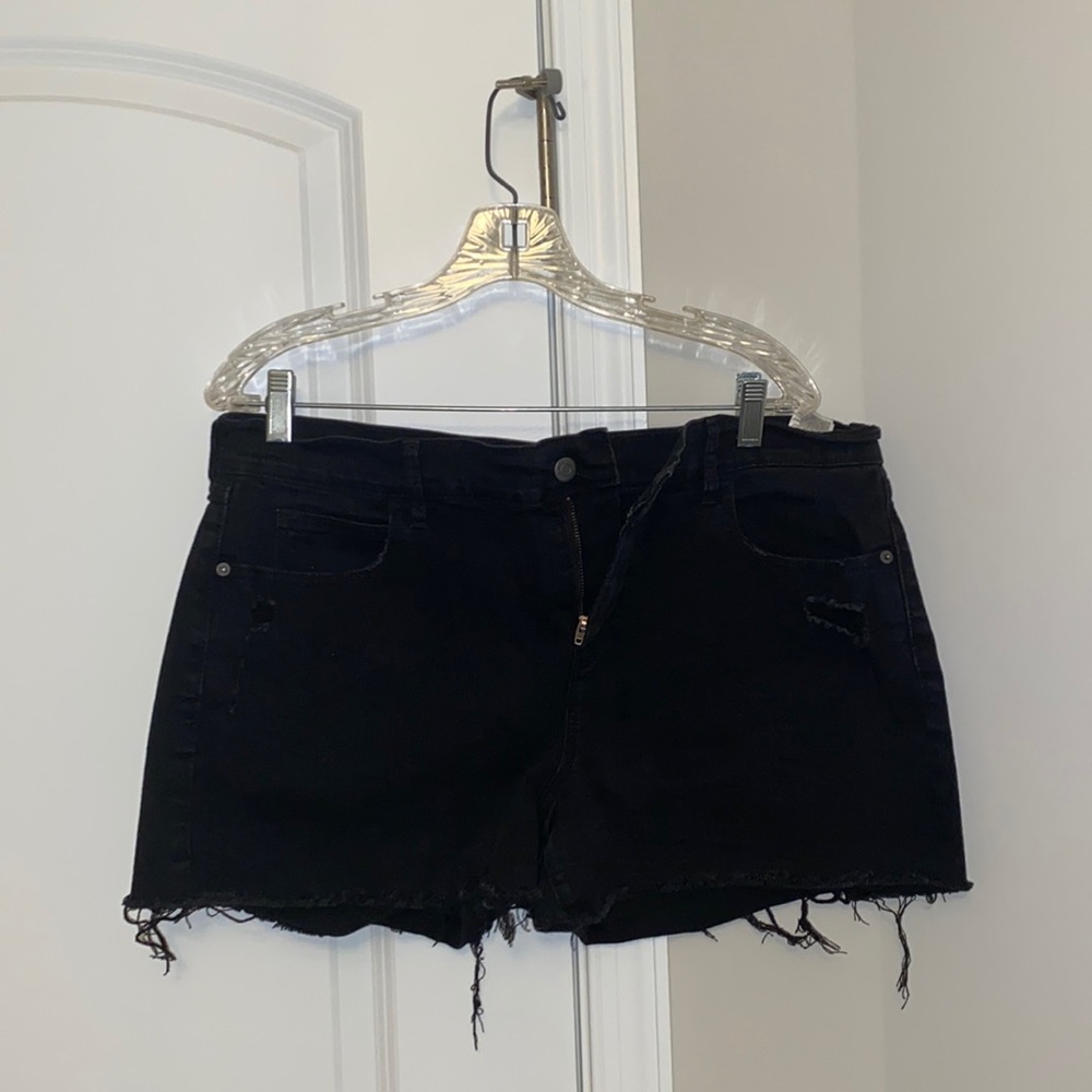 Old navy boyfriend black boyfriend shorts size 14